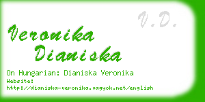 veronika dianiska business card